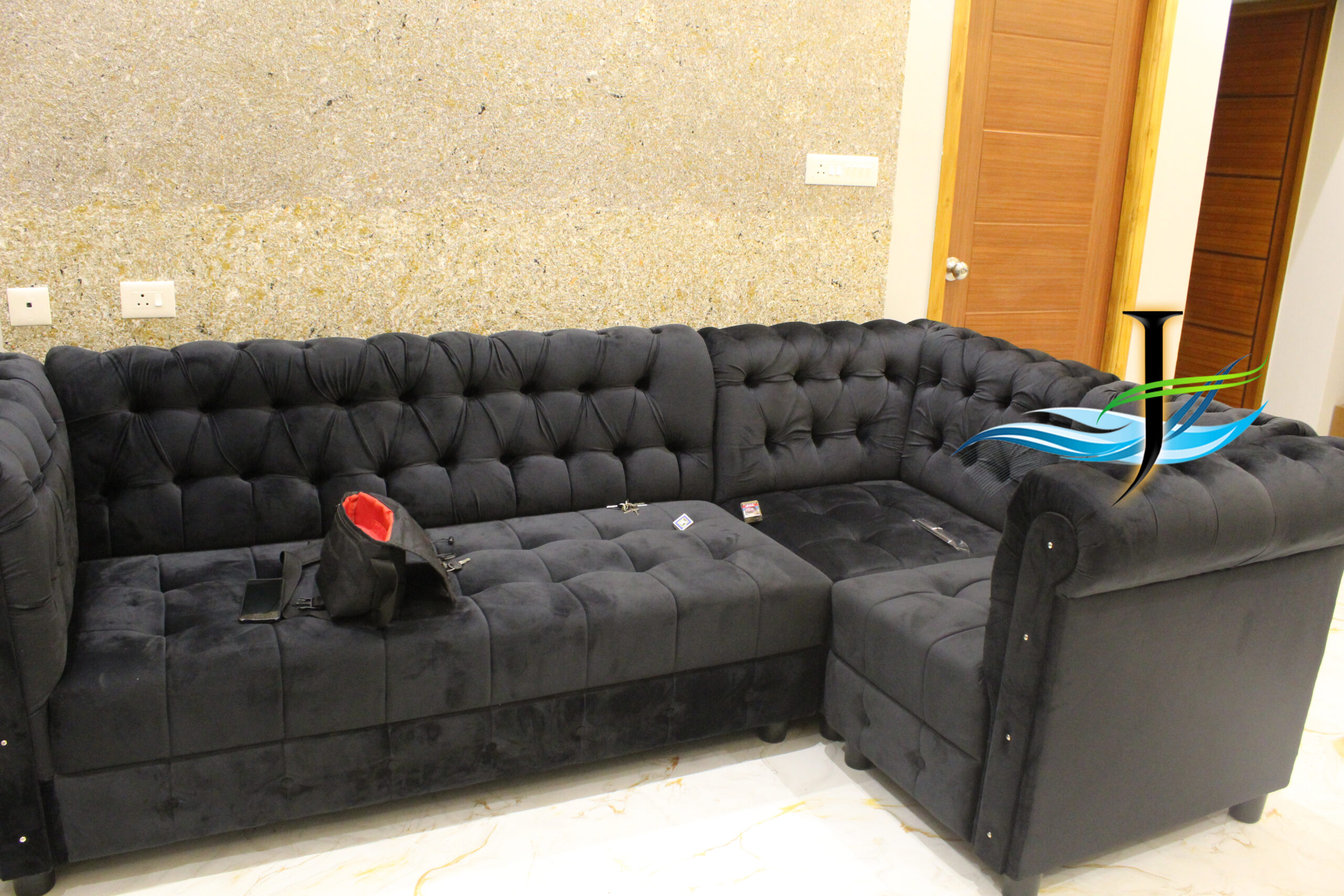 Modern living room design in Pondicherry by Jack N Jill Interior Experts